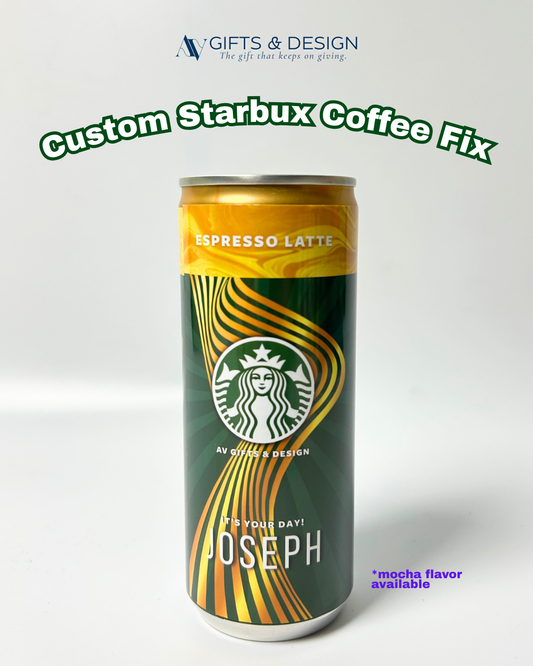 Custom Starbux Coffee Can