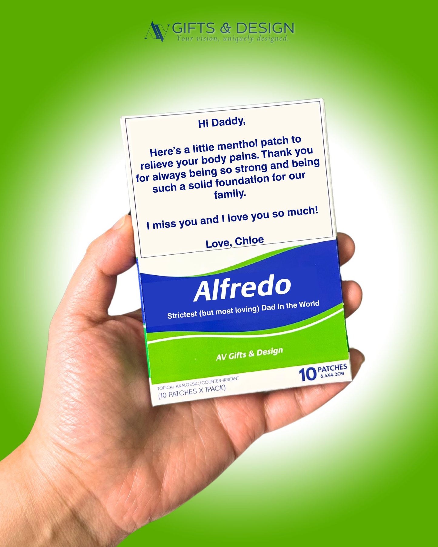 Personalized Menthol Patches