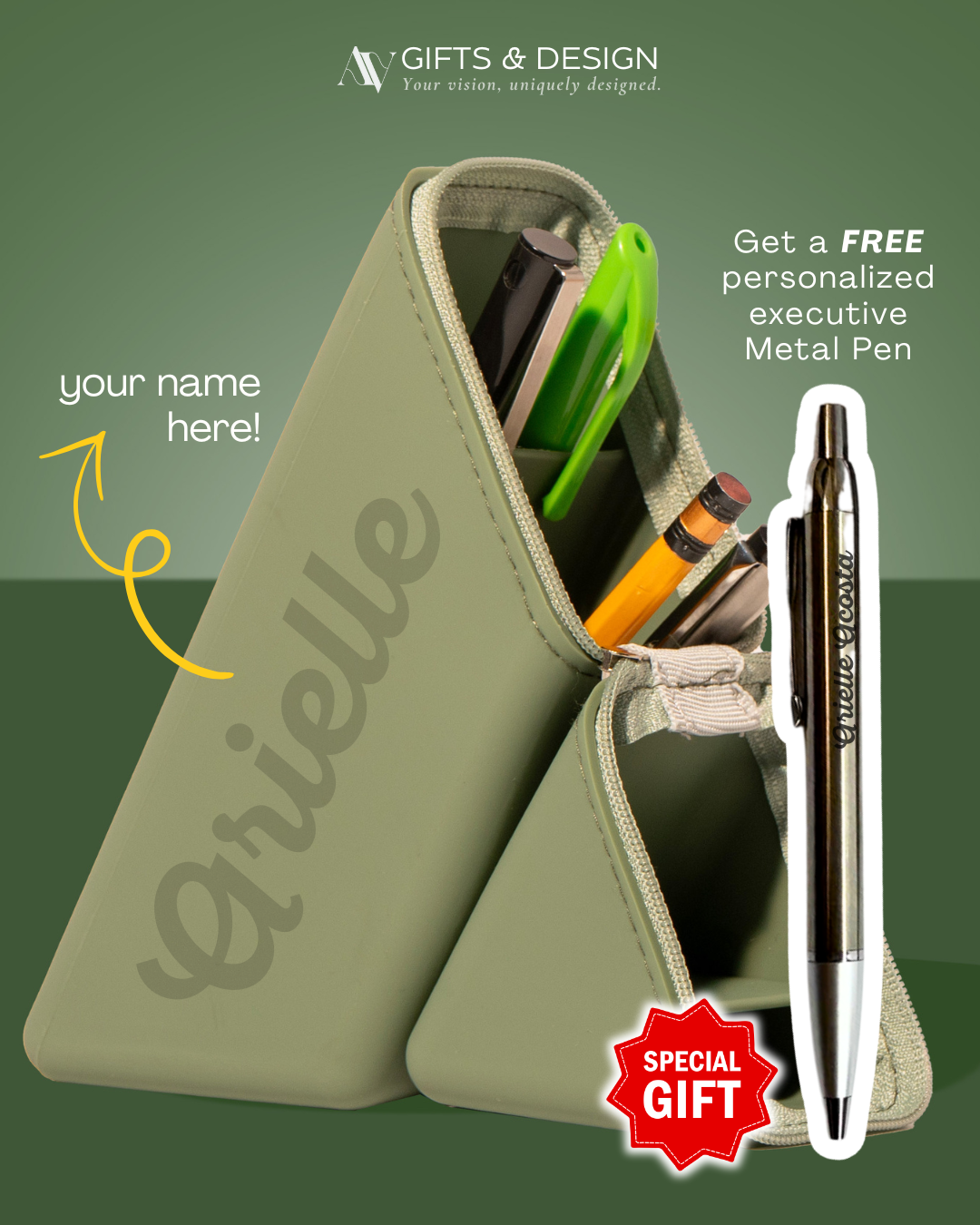 Lux Custom Pen Case + FREE Engraved Pen šļø