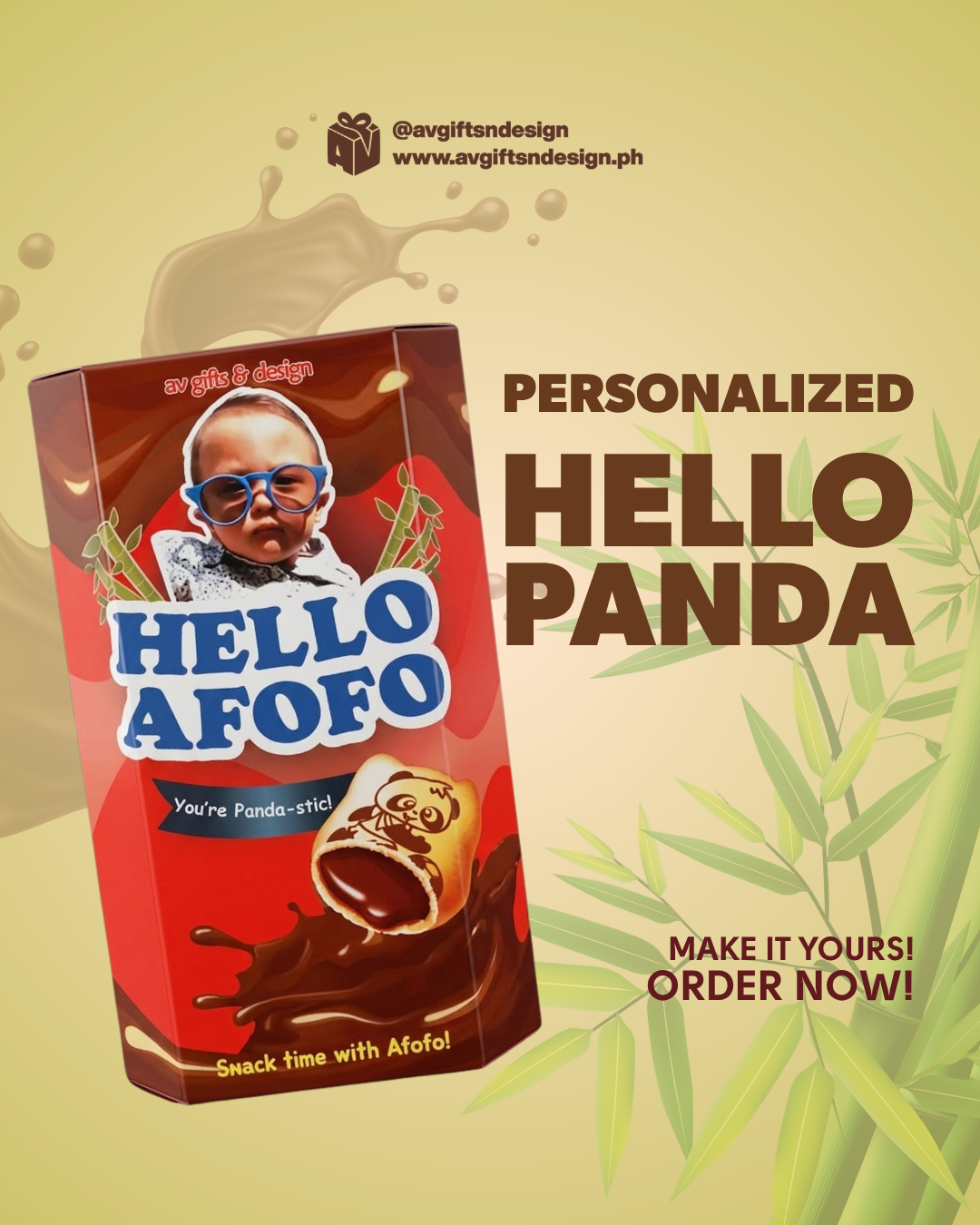 Personalized Hello Panda