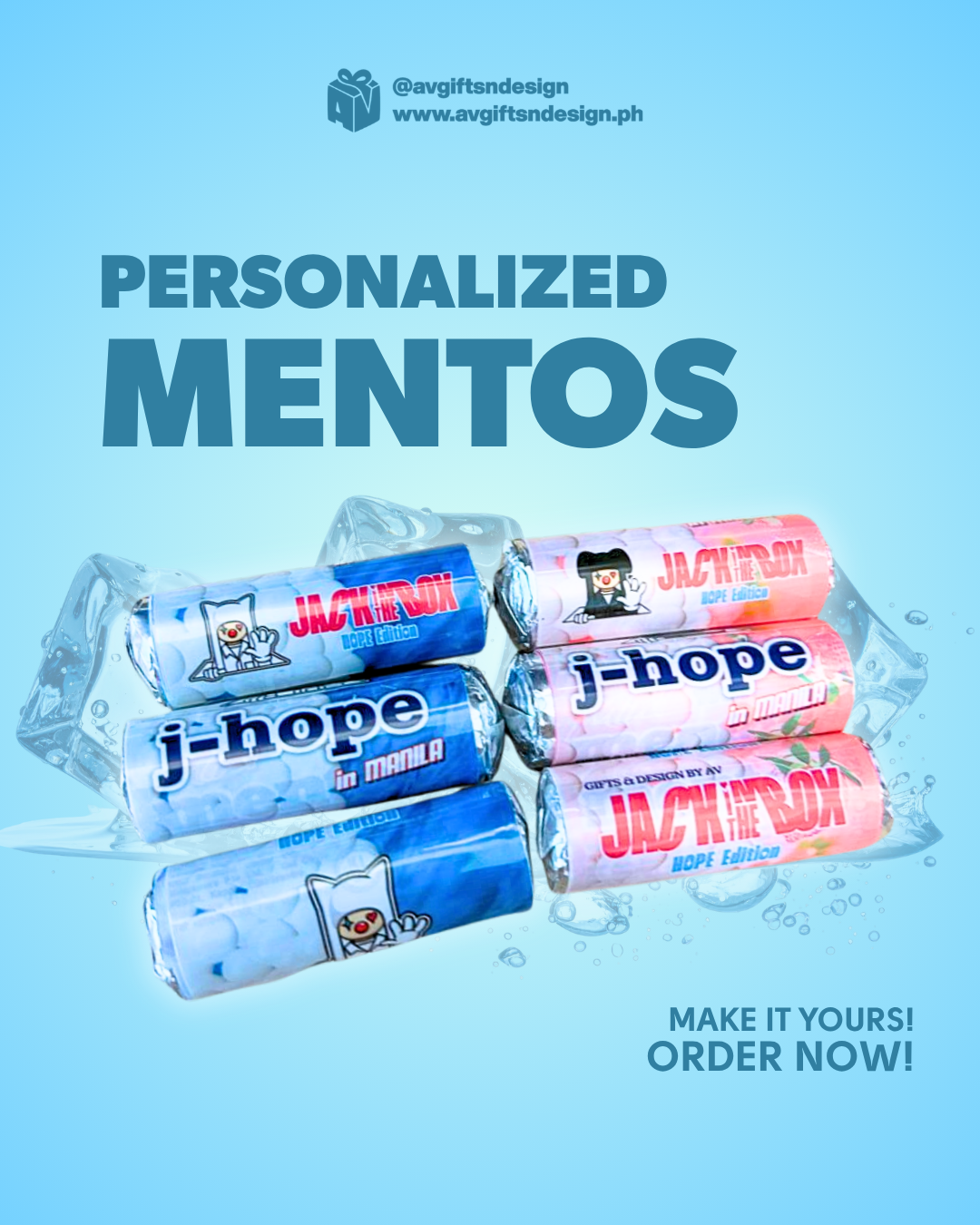 Personalized Mini Mentos (50pcs)