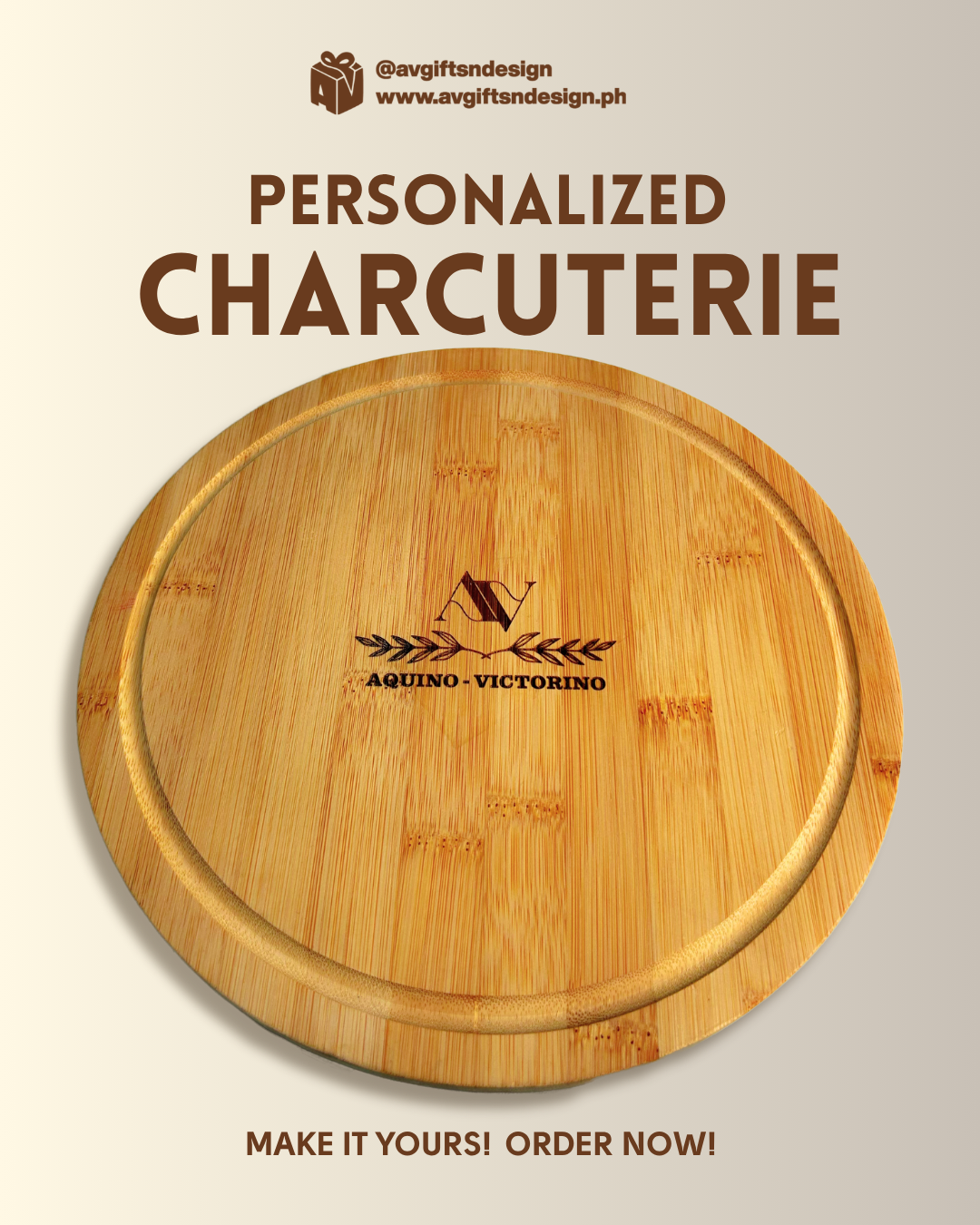 Personalized Cheese Board