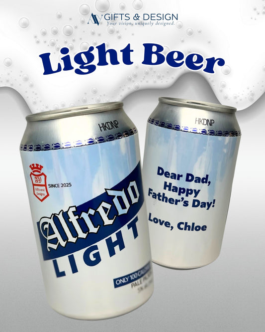 Personalized Sun Mig Beer Can