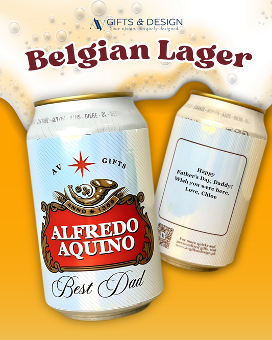 Custom Beer Can – Personalized Label (Stella-Inspired)