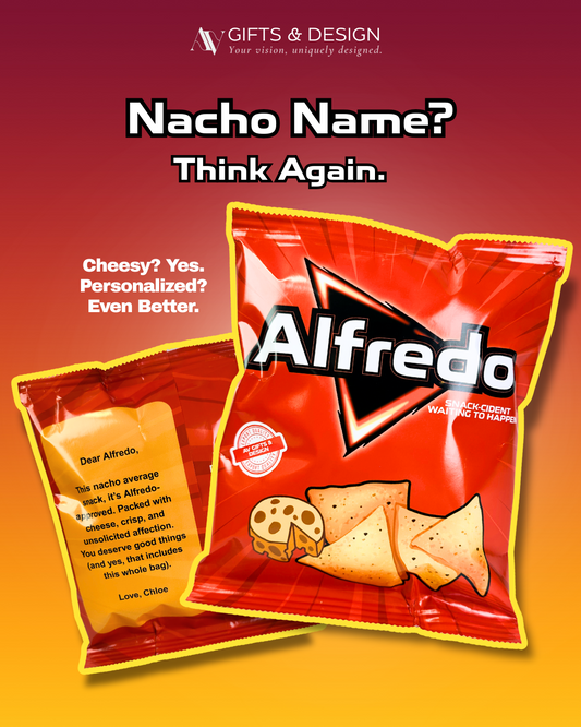Custom Cheese Chips – Personalized Label