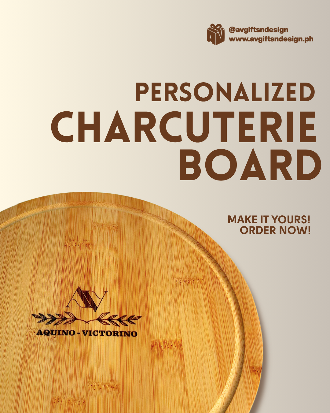 Personalized Cheese Board