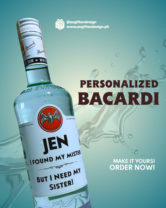 Personalized Bacardi Bottle (750ml)