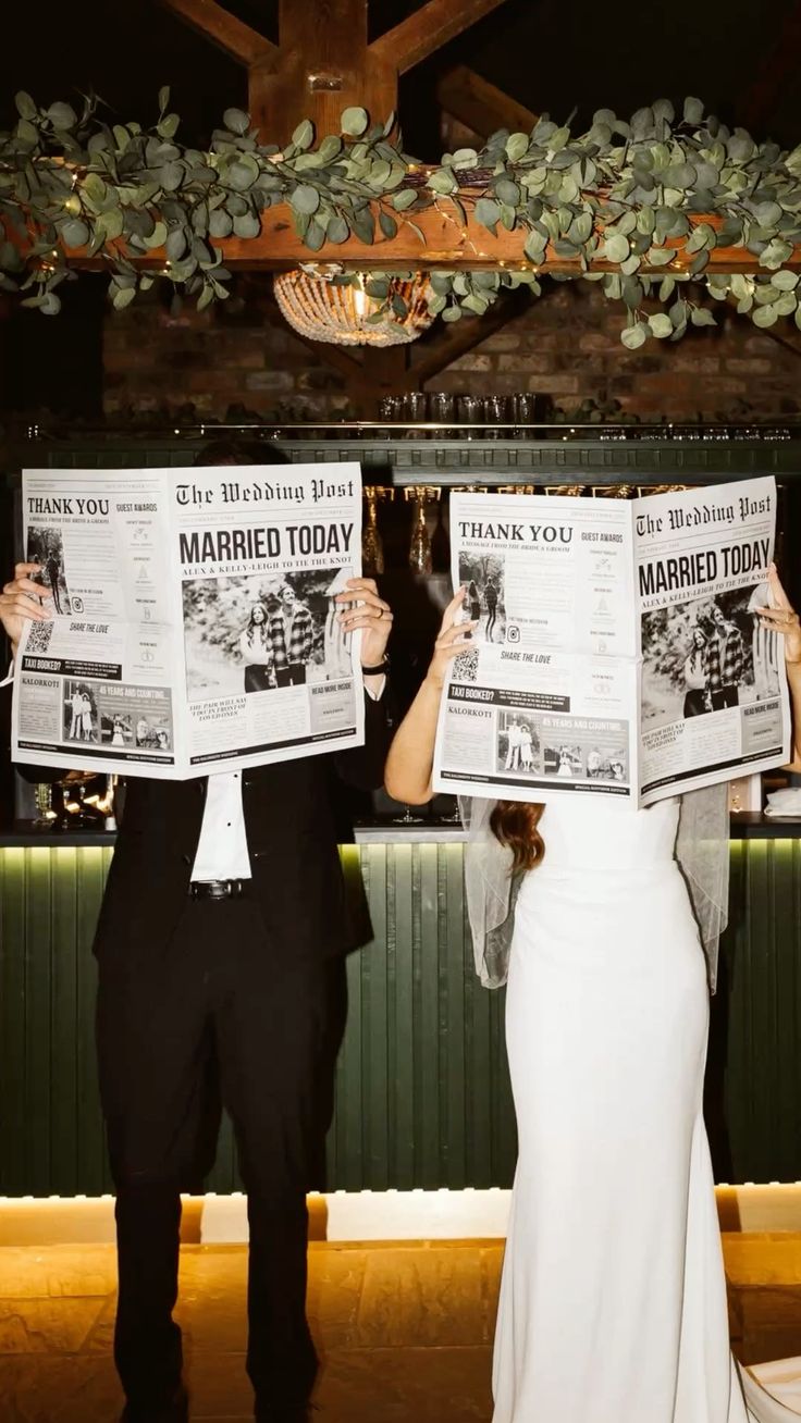 🔥HOT: Personalized Wedding Newspapers